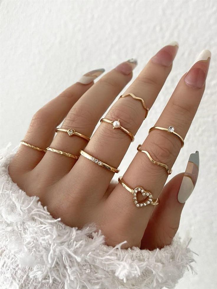 Kit Anel Dourado