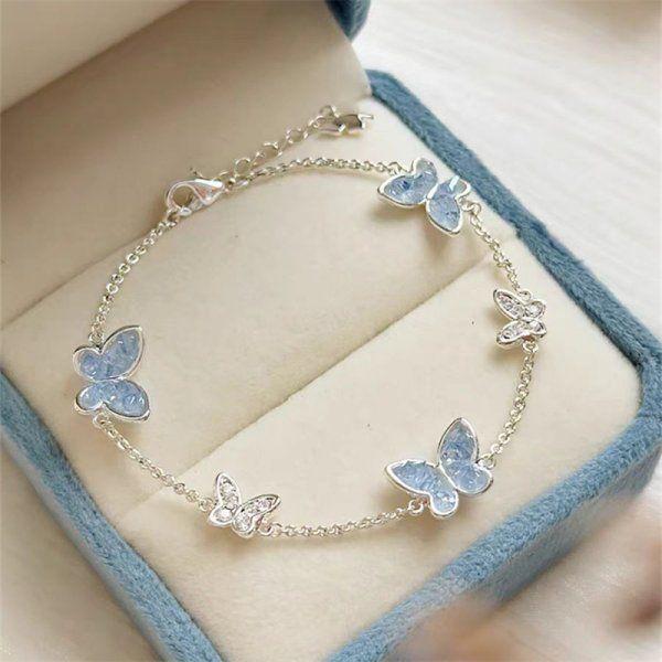 Pulseira Prata Borboleta