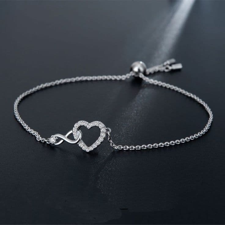 Pulseira Prata Coração