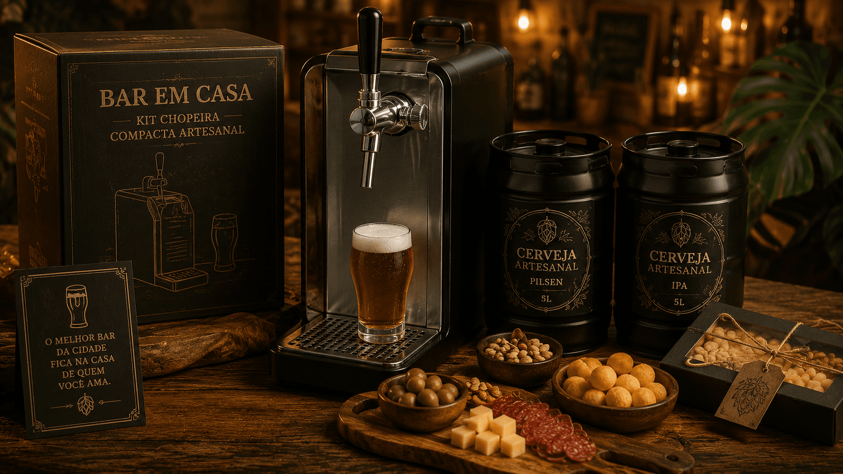 Bar em Casa — Kit Chopeira Compacta Artesanal