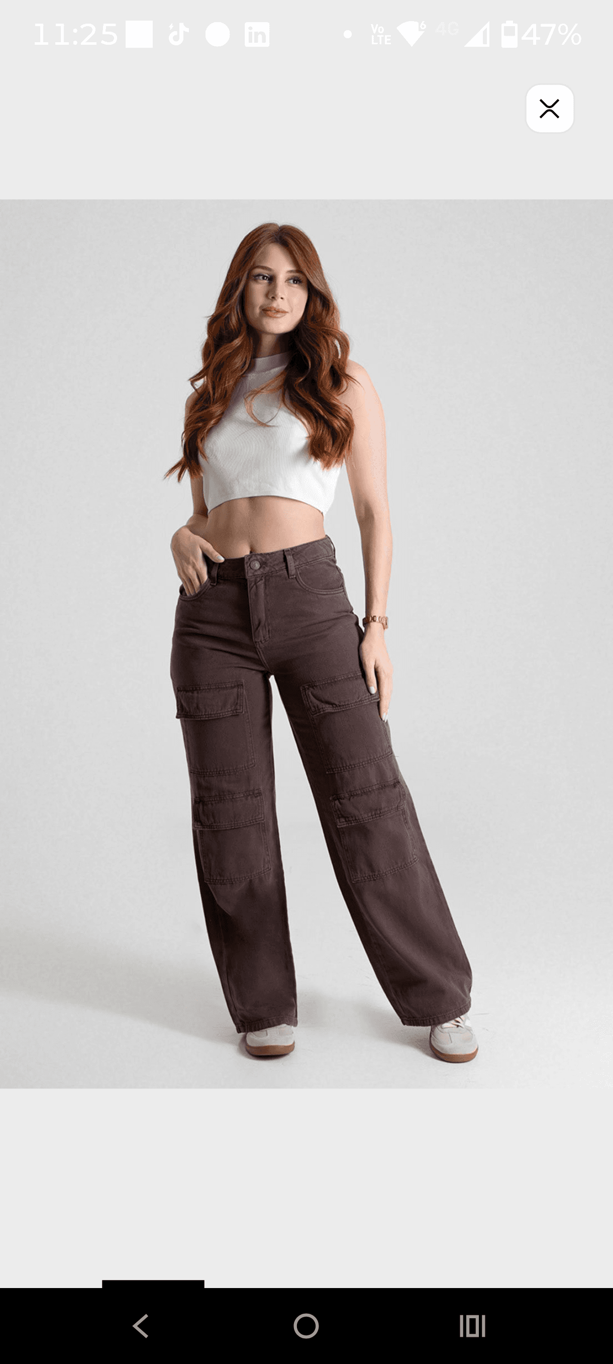 Calça jeans sarja