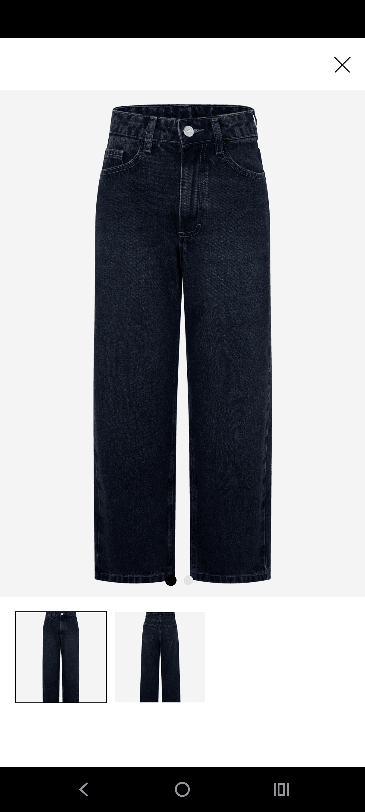 Calça jeans Reta