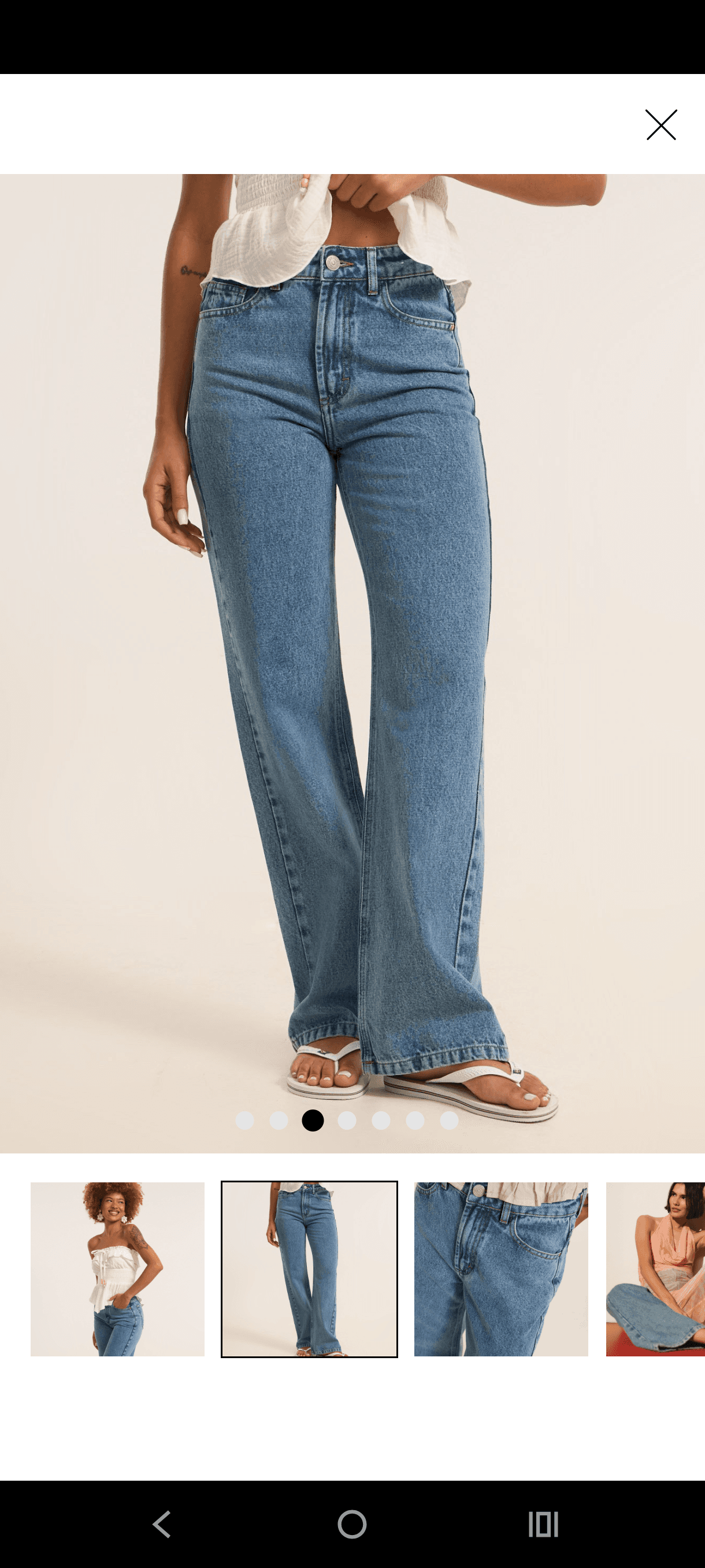Calça jeans flare